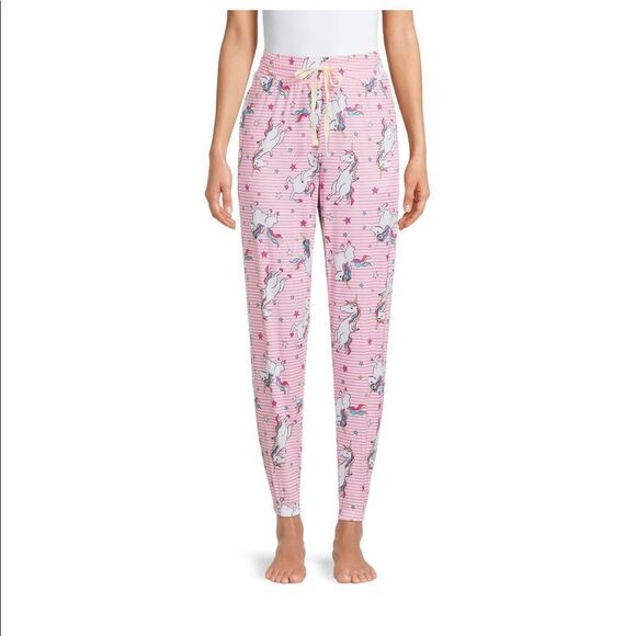 Briefly Stated Womens XL unicorn joggers - Picture 1 of 4